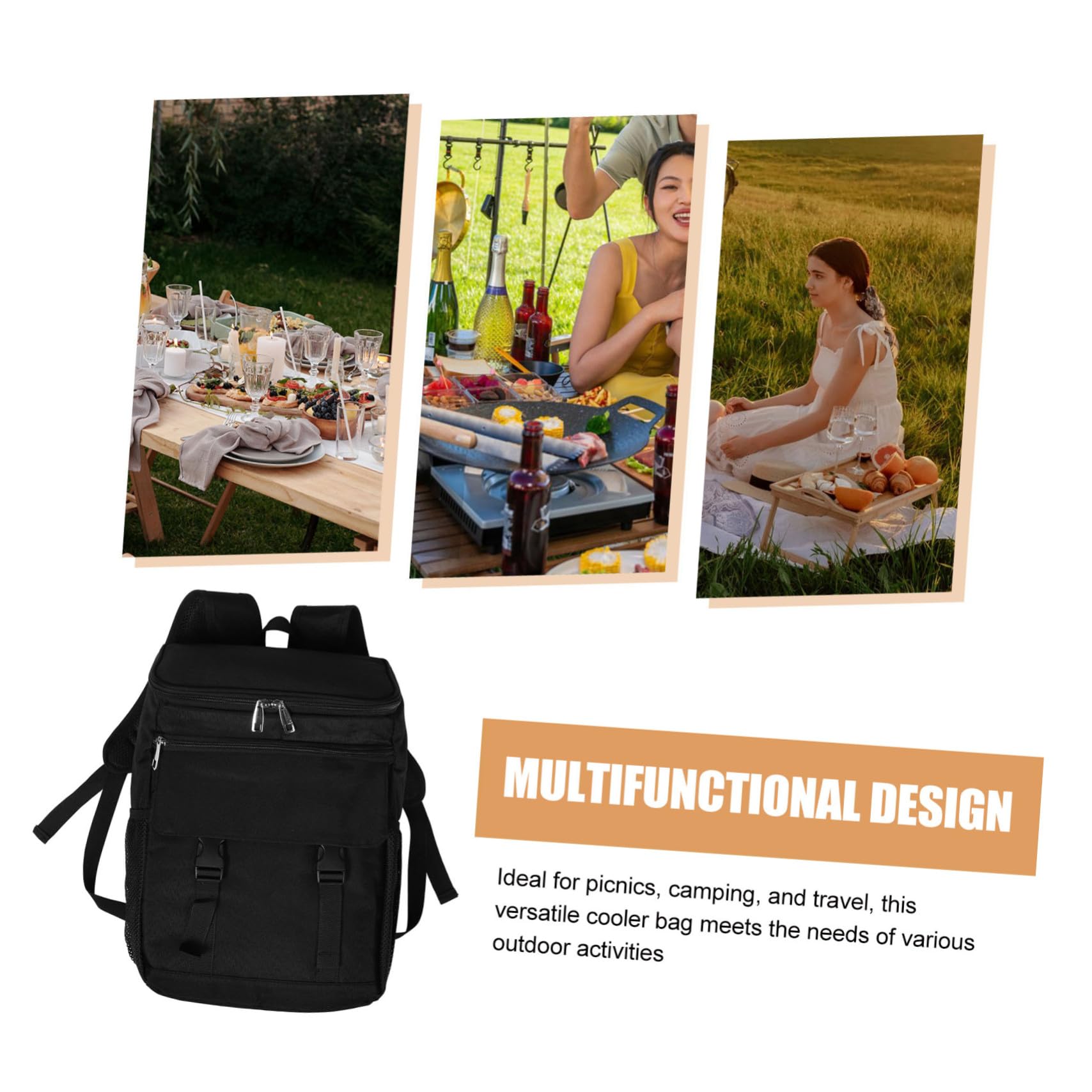 Borsa Termica Isolata di Perdite Sacchetto Isolante Termico per Picnic Viaggio Campeggio Portatile Leggero Grande Capacità per Uomini Donne