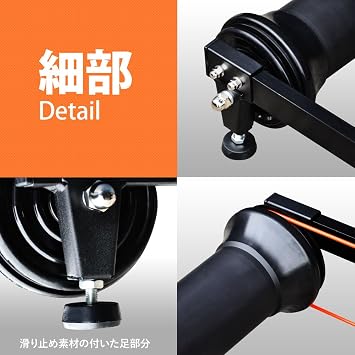 Bonarca Cycle Trainer Infinitely Adjustable Roller Interval 3 Roller Stand Roller Stand Bicycle Road Bike with Step Slide Type Indoor Bicycle Training Roller