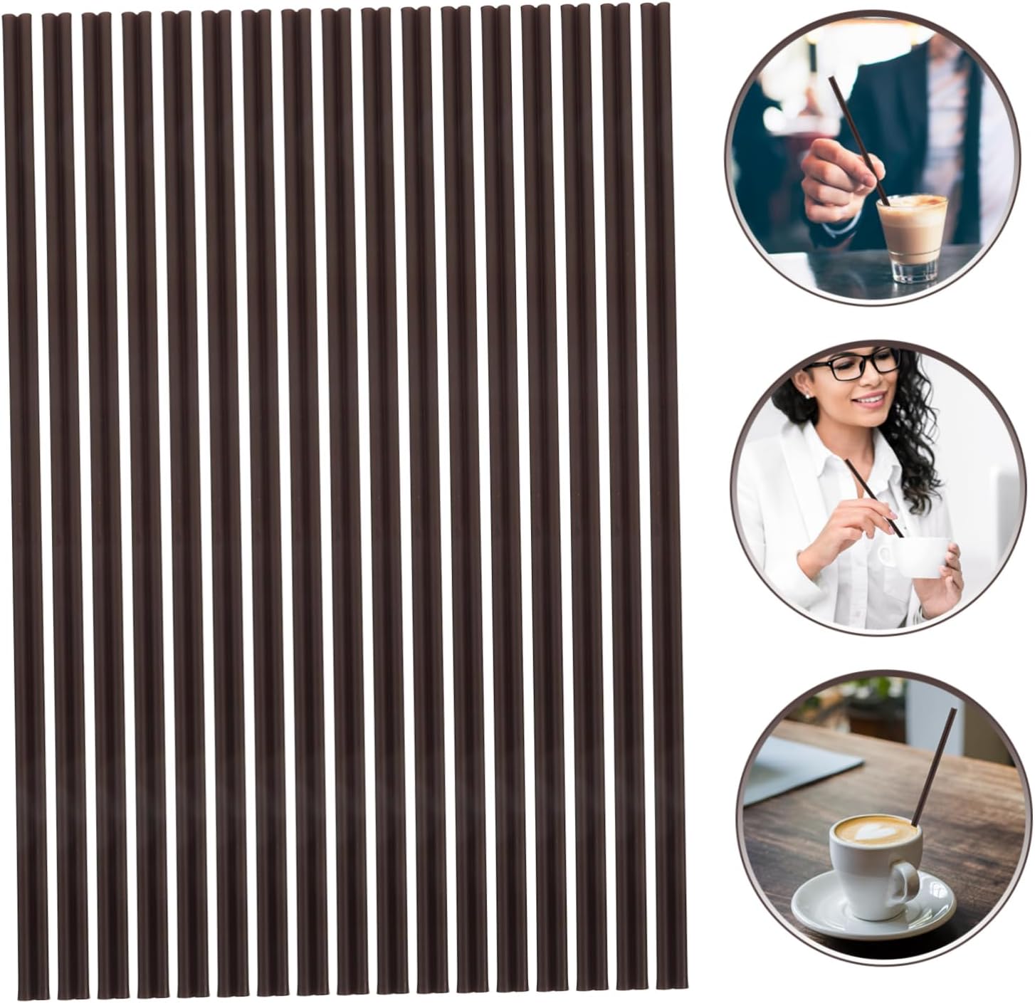 Practical Stirring Sticks Pcs Long Plastic Straws for Coffee Beverage Stirrers for Parties Events