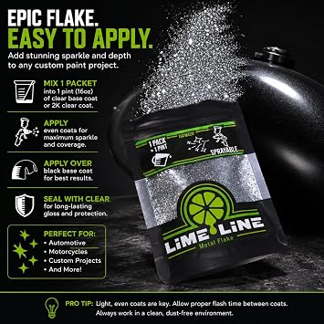 LiME LiNE Sprayable Automotive Metal Flake for Custom Paint