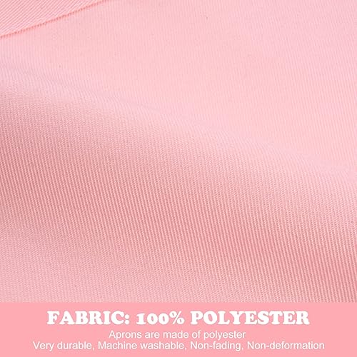 Miniatura 30 de SUNLAND Juego de delantal y sombrero para niños, delantal de chef para cocinar, hornear y pintar Negro