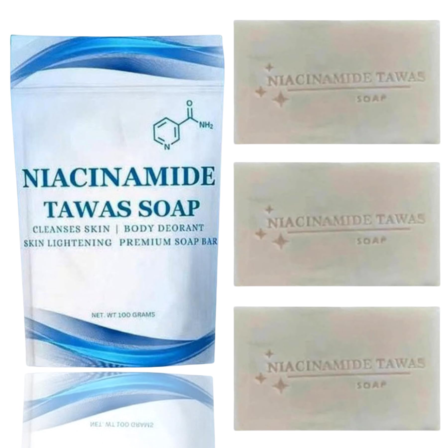 Naicinamide Tawas Soap, Tawas Niacinamide Soap, Deep Cleans Skin (3)
