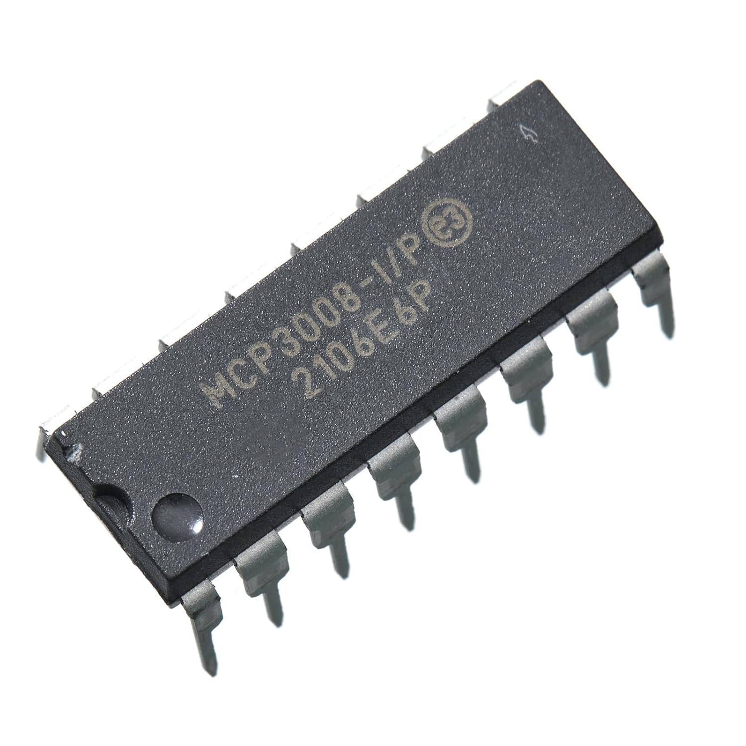 2pcs MCP3008-I/P MCP3008 MCP 8-Channel 10-Bit A/D Converters with SPI Serial Interface 2.7V,DIP-16.