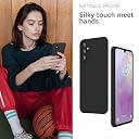 YATWIN Silicone Back Case for Samsung Galaxy A35, Soft-Touch Phone Back Cover for Samsung Galaxy A35 - Black gallery image