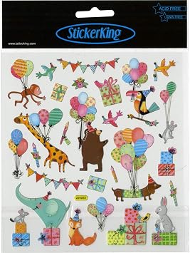 Tattoo King Multicolored Stickers-Animal Party