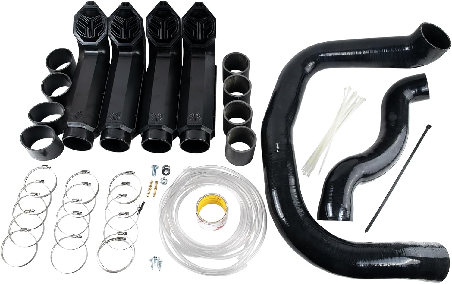 SYA Silicone Warrior Riser UTV Snorkel Kit Compatible with Polaris RZR XP 1000 2015-2023 Models | 3 Inch Risers | Provides Cool, Clean Air to Your Side by Side's Engine