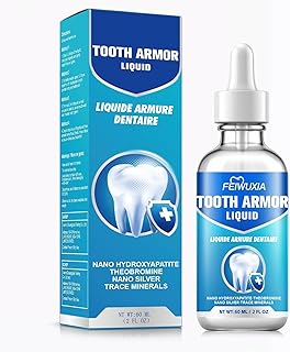 Cavity Protection Tooth Armor Liquid, Gum Restore Drops, Nano Hydroxyapatite Remineralizing Drops, Enamel Strengthening Support, Helps Reduce Tooth Sensitivity, At-Home Enamel Care, 60 mL