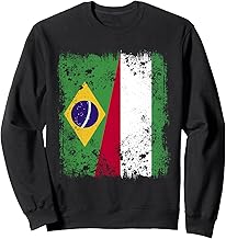 Brazil Hungary Half Flag Brazilian Hungarian Roots Sweatshirt