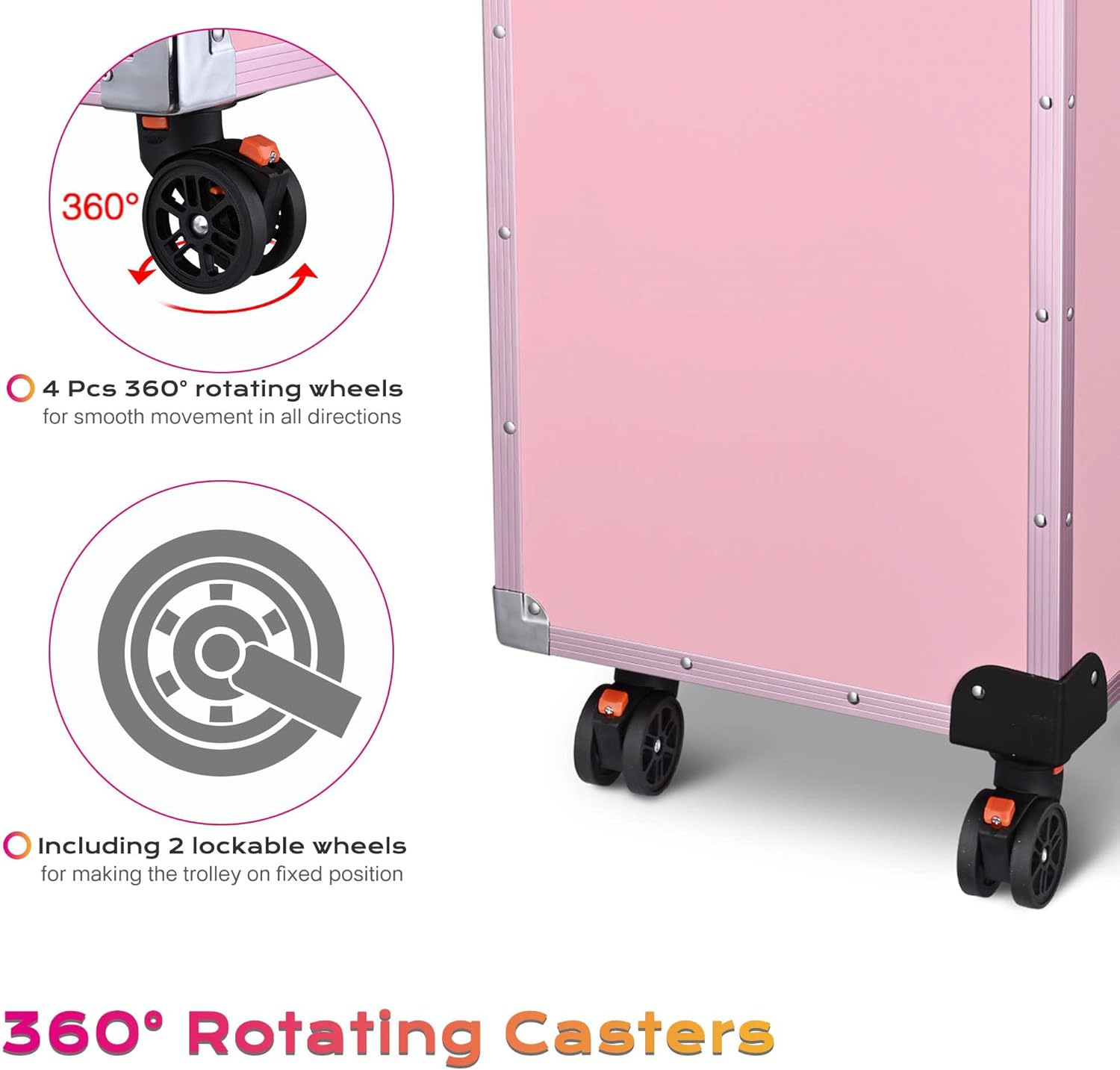 BYOOTIQUE ローリングマニキュアテーブル 折りたたみ式 ネイル