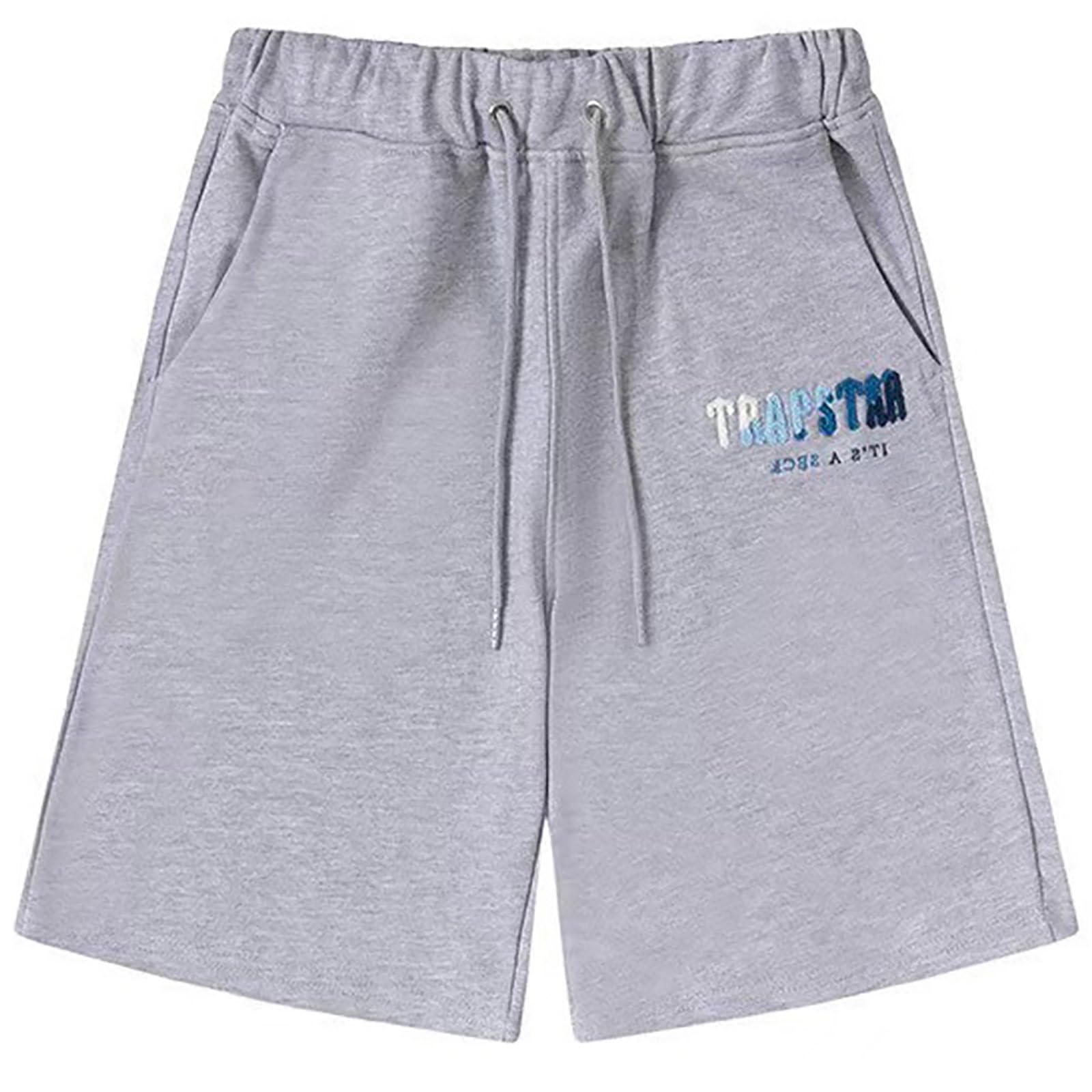 VALOKEL Chándal Trapstar Hombre,Trapstar Camisetas de Algodón y Pantalones Cortos Conjunto de Chándal,Bordada Traje Deportivo De Verano,Unisex niño