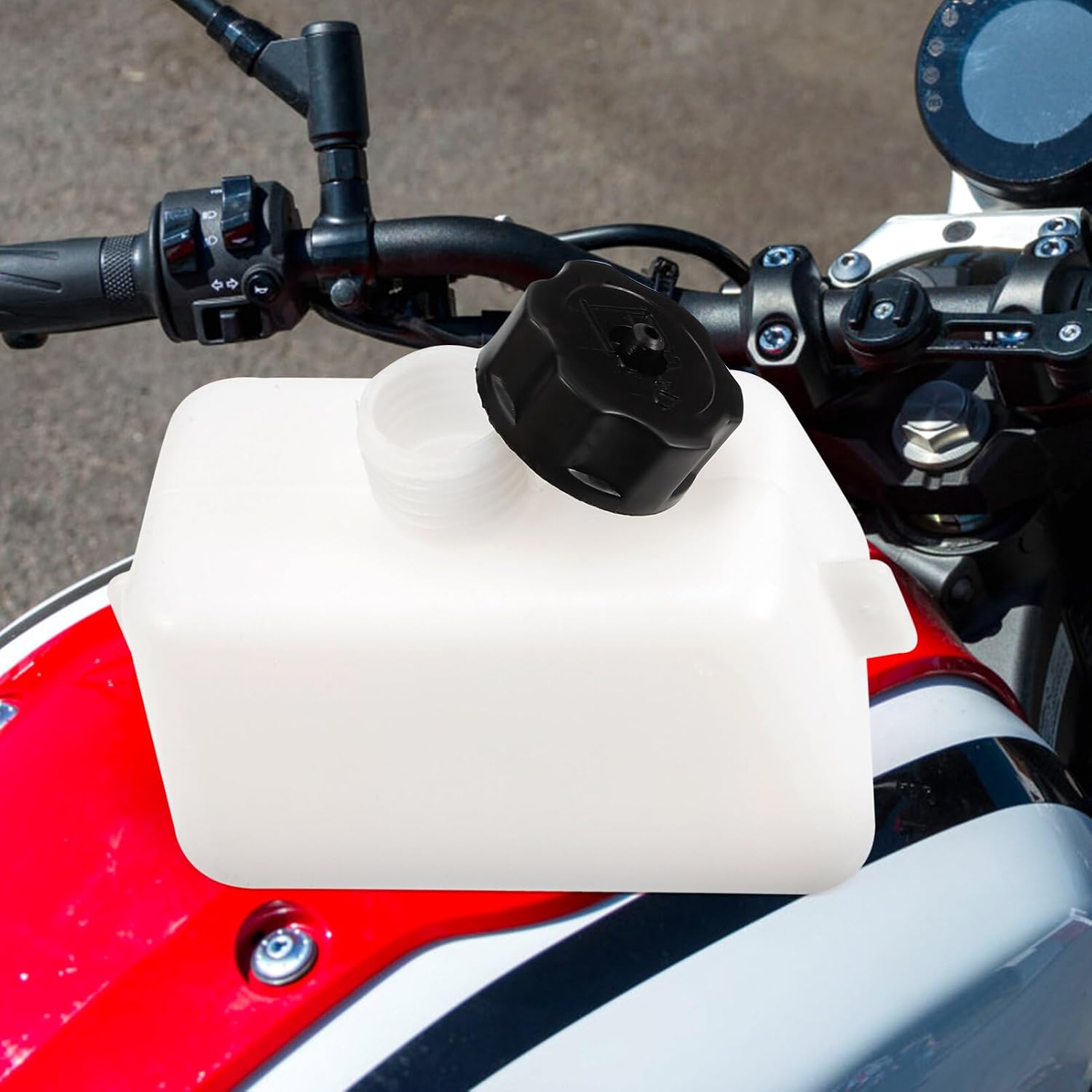 SUPVOX Mini Bike Gas Tank Cover Compatible with 43Cc 47Cc 49Cc 2 Stroke Engines Small Replacement Fuel Cap for Mini off-Road Motorcycles