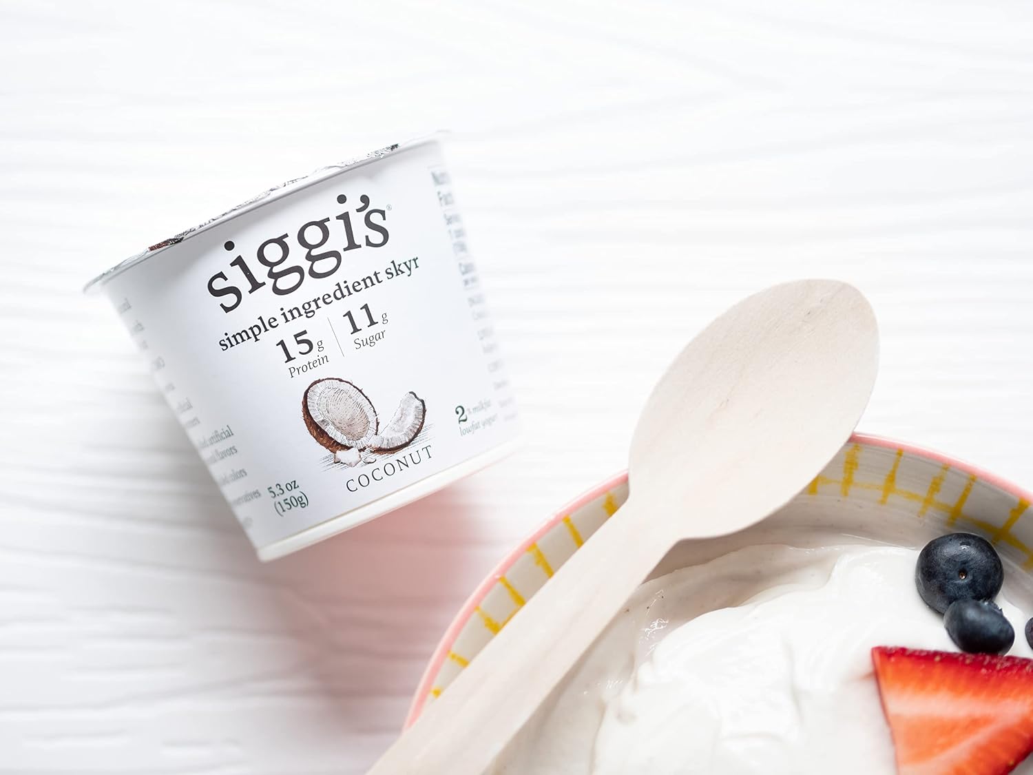 siggi's® 2% Icelandic Strained Lowfat Yogurt, Coconut, 5.3 oz., Single Serve Cup