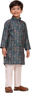 Pro-Ethic Style Developer Boys Heavy Cotton Printed Kurta and Pajama Set for Kid's Ethnic Wear (S-280) Price In India
