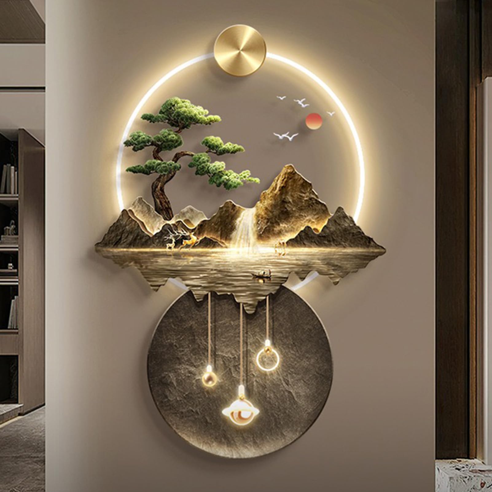 Amazon.com: 3D Art Wall Decor, Living Room Corridor Decorative
