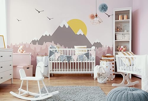 Miniatura 4 de Murwall Kids Wallpaper for Nursery Mountain Wall Mural Kids Landscape Wallpapers for Childroom Kidsroom Playroom