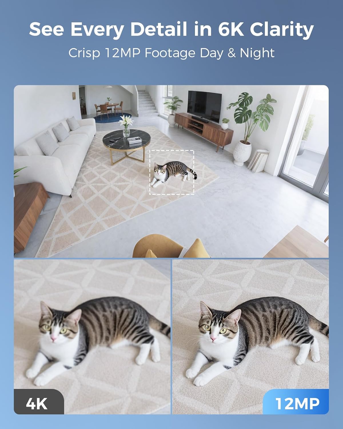 [12MP +Human Tracking] Hiseeu 12MP PoE PTZ Security Camera System, 8 Pcs Wired Security Cameras, 360°View, 2 Way Audio, 0 Monthly Fee, 4TB HDD 8 Port 16Ch PoE NVR，Home CCTV Surveillance Outdoor&Indoor