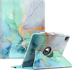 Fintie Rotating Case for iPad Pro 12.9-inch 6th Generation 2022-360 Degree Swiveling Protective Cover with Pencil Holder, ...
