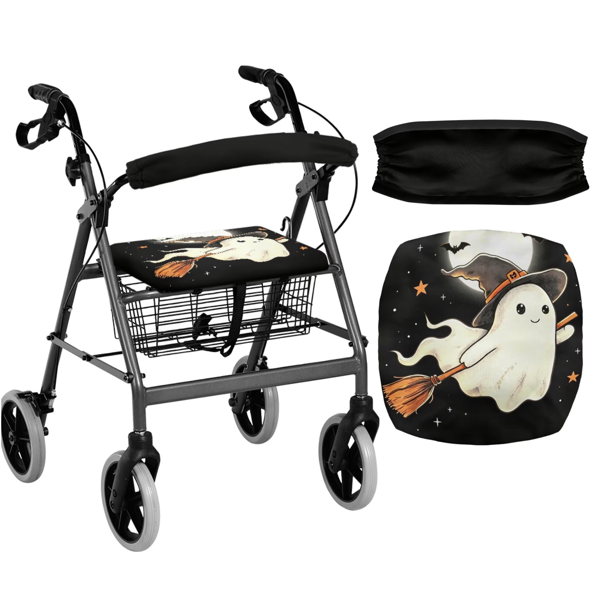 White Marble Walkers for Seniors Cover Universal Fit Walker Accessories Walkers for Seniors with Seat Cover Washable Rollator Covers — Amazon image 32