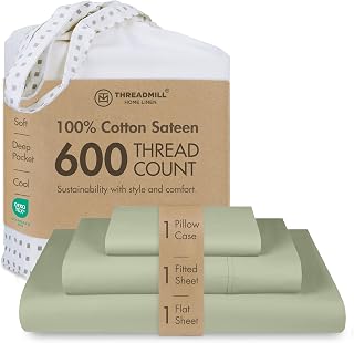 Threadmill 100% Cotton Twin Sheets