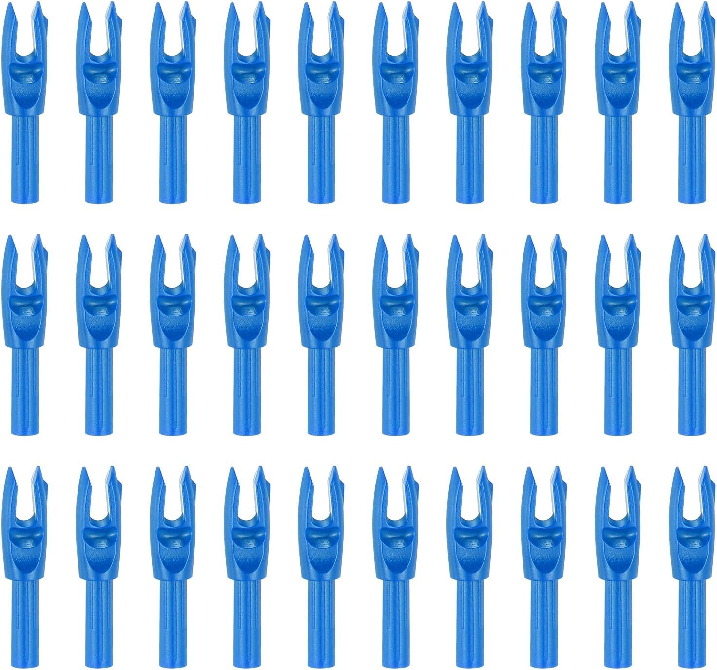 PATIKIL Archery Arrows Nocks, Plastic Insert Arrow Nock Replacement Arrow Tails for Hunting Shooting Compound Recurve