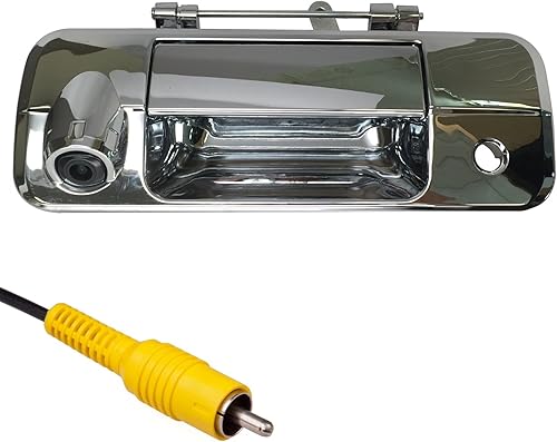 Master Tailgaters Manija cromada para puerta trasera con cámara de respaldo de repuesto para Toyota Tundra (2007-2013)  IP68 impermeable  Líneas de
