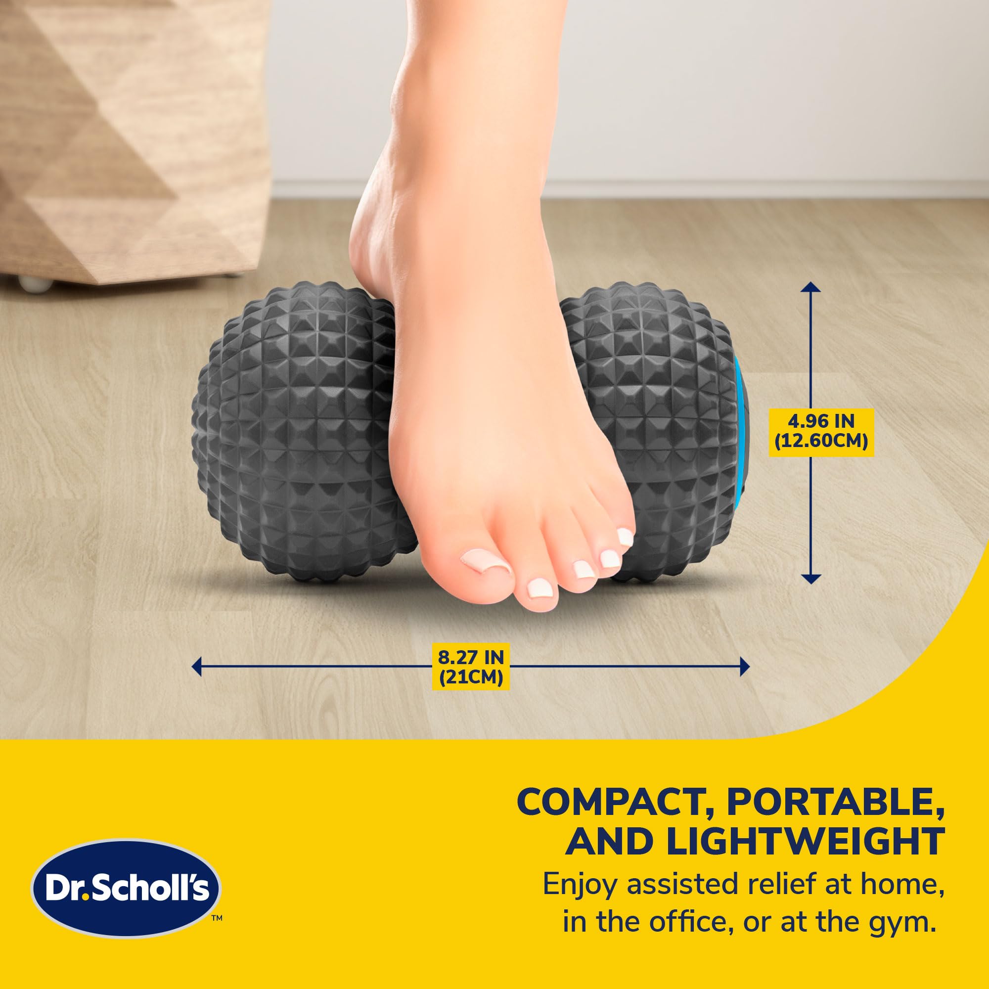 Amazon.com: Dr. Scholl's Fitness and Recovery Dual Ball Vibration Massage  Roller, Versatile Muscle Roller, Releases Muscle Tension and Soreness,  Massager for Body Pain Relief, Includes Type-C Charging Cable : Health &  Household