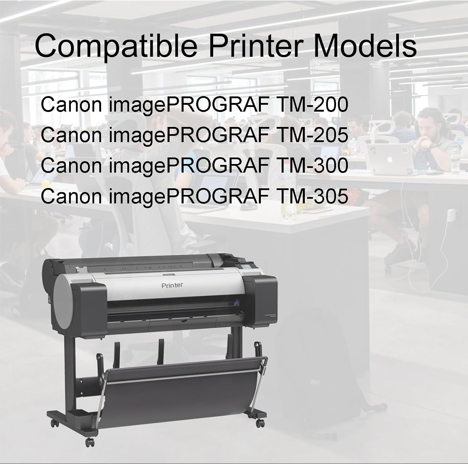 Compatible for Canon PFI-120 PFI-120MBK PFI-120BK PFI-120C PFI-120M PFI-120Y Ink Cartridges for Canon imagePROGRAF TM-200 TM-205 TM-300 TM-305 6-Pack 130ML