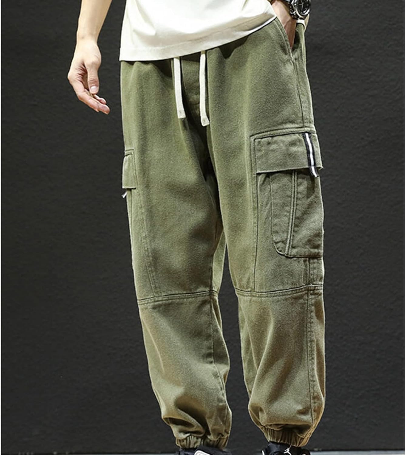 [Taopagii] カーゴパンツ メンズ ワークパンツ ズボン 大きいサイズ マルチポケット チノパンツ 韓国風 おしゃれ ゆった