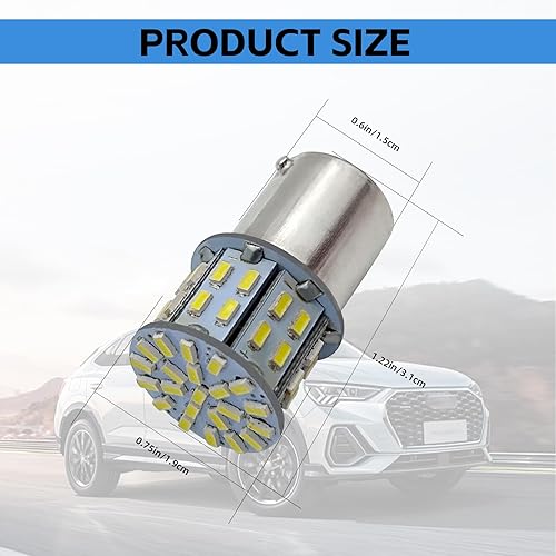 Miniatura 2 de NTNEV 4 bombillas LED 1156 1141 1003 7506 BA15S, superbrillantes 3014 para luces interiores de 12 voltios, RV, caravana, remolque, barco, maletero,