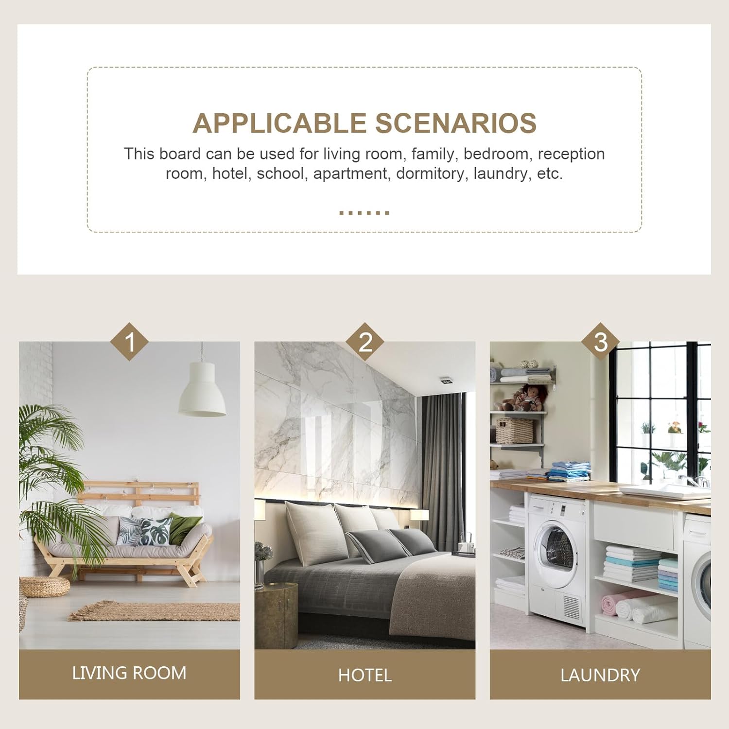 Compact Folding Ironing Board Small Practical Ironing Stool with Sturdy Design for Home Dorm Apartment Use in Cool Gray