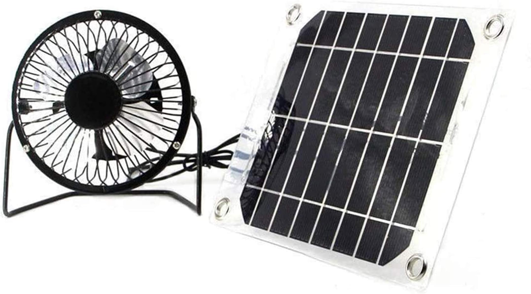 Auto Cool Solar Powered Fan System with Solar Panel Electric-Free Easy for Outdoor Household or Car Camping Chicken House