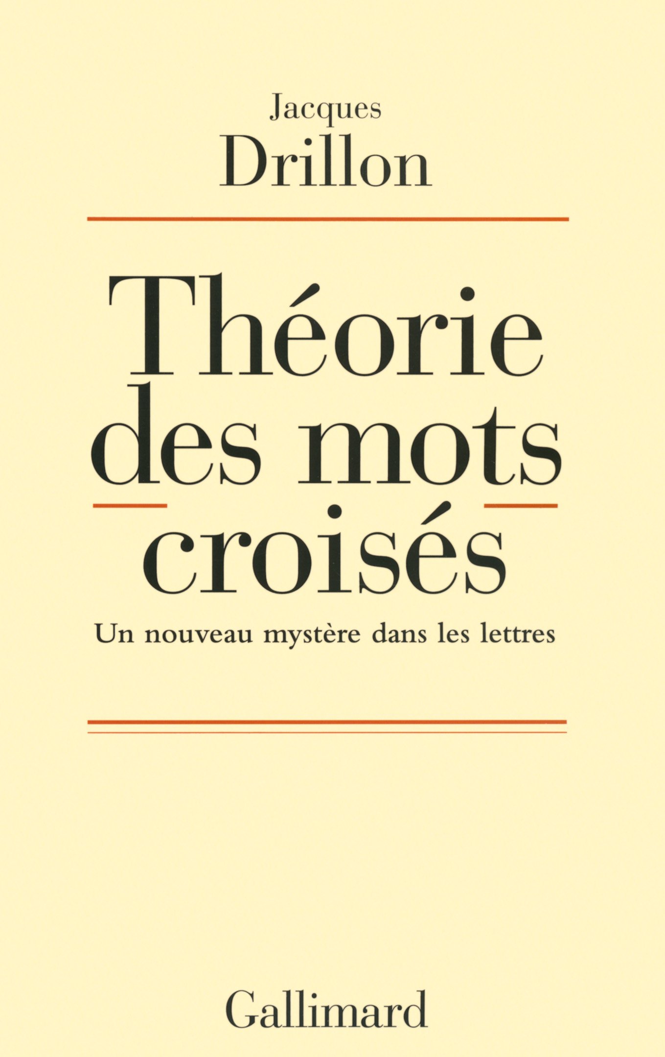 Théorie des mots croisés: Un nouveau mystère dans les lettres