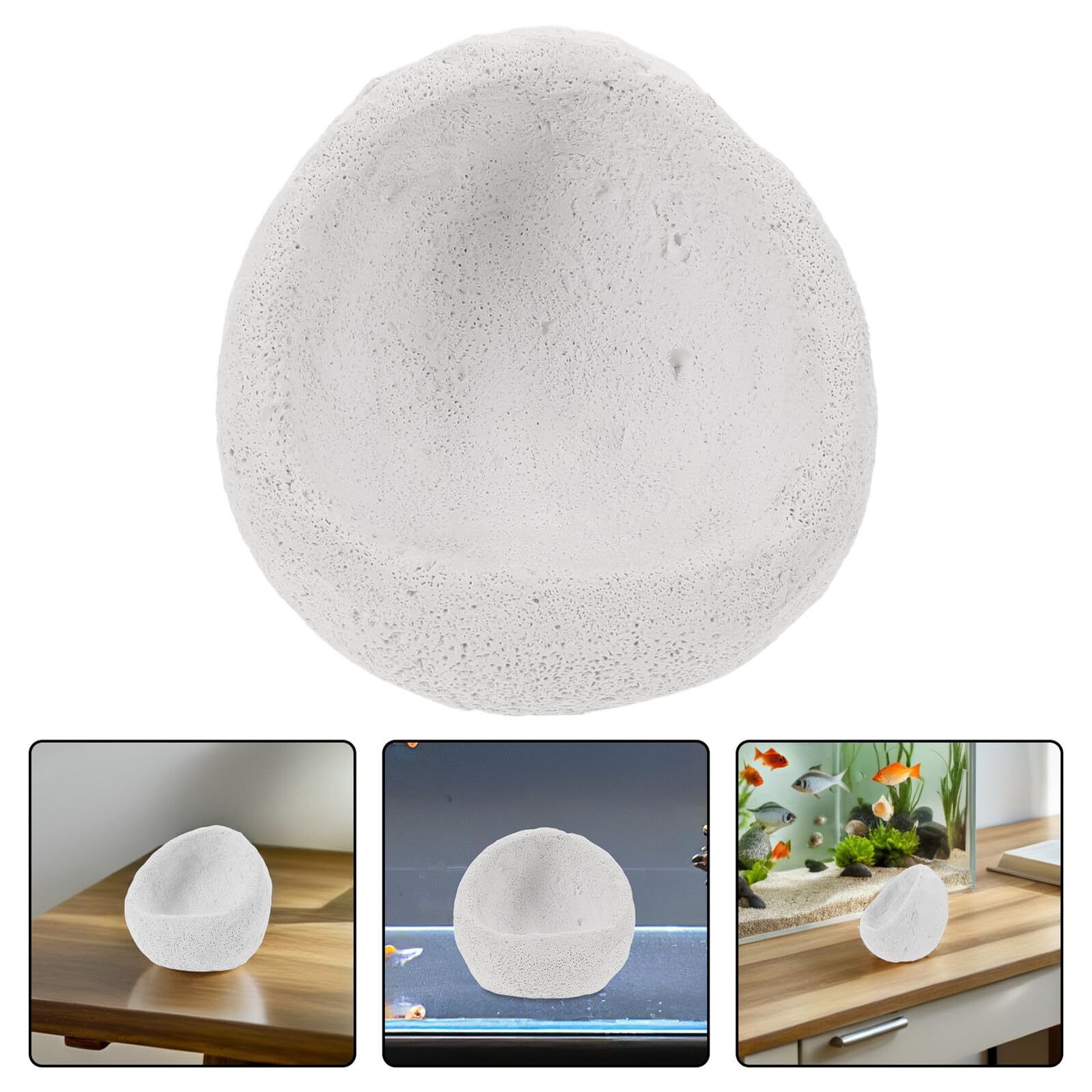 ULTECHNOVO Nido di Anemone in Ceramica Decorazione per Acquario Marino Ornamento per Habitat Corallino Elemento Subacqueo Realistico per Acquascaping Accessorio per Acquario di Acqua Salata