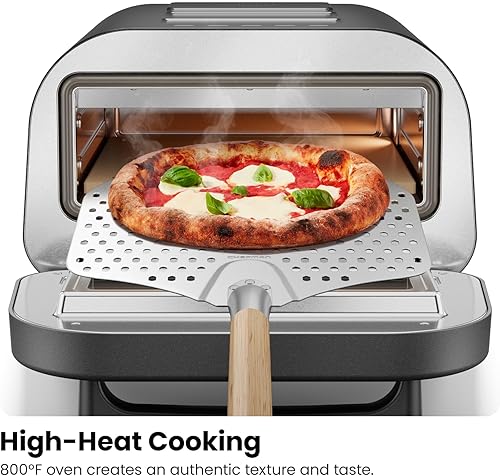 Miniatura 4 de CHEFMAN Horno de pizza para interiores  Hace pizzas de 12 pulgadas en minutos, calienta hasta 800 F  Máquina de pizza eléctrica para encimera con 5