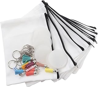 Sublimación bolsa de cosméticos en blanco con...