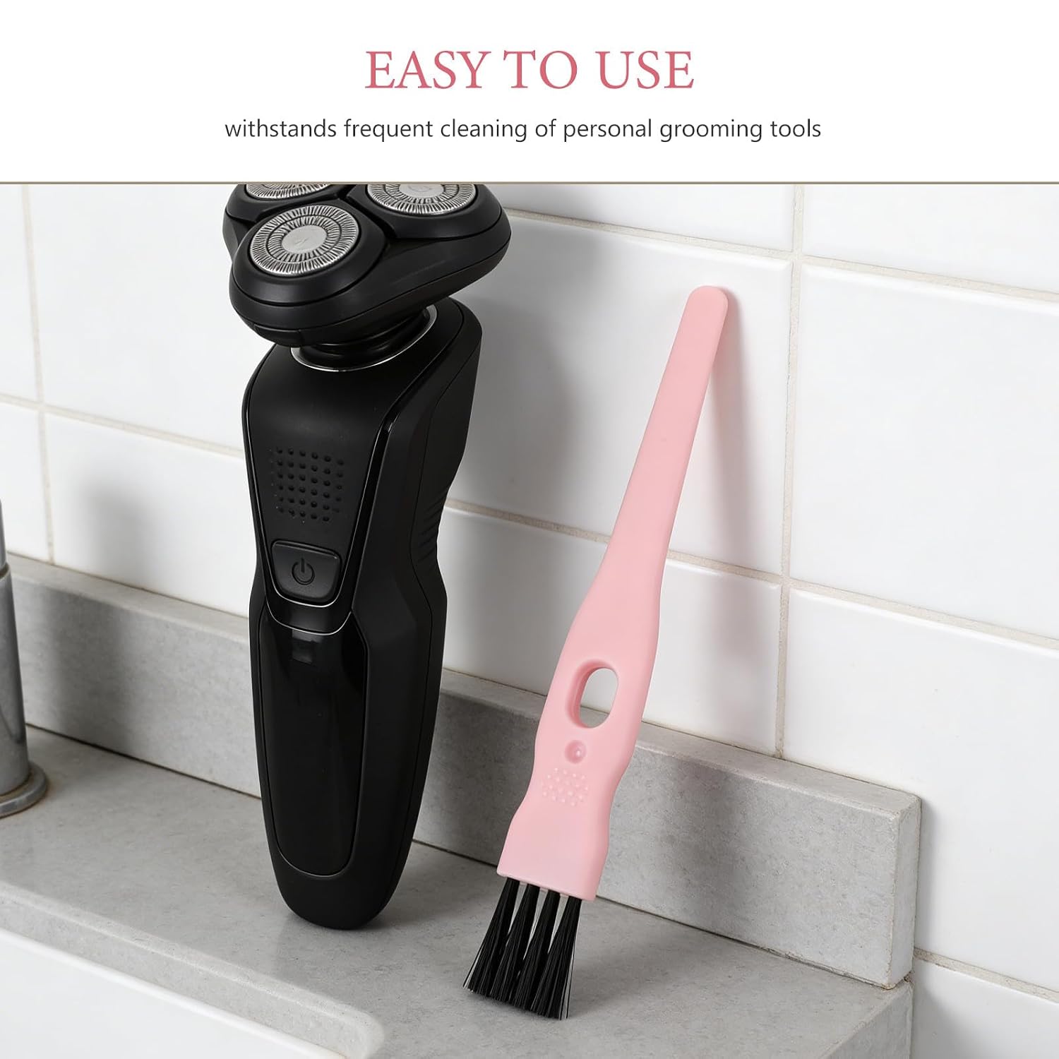 60pcs Mini Nylon Bristle Cleaning Brush - Precision Crevice Dust Removal Brushes for Electric Shaver and Hair Trimmer Appliance Maintenance - Razor Cleaner