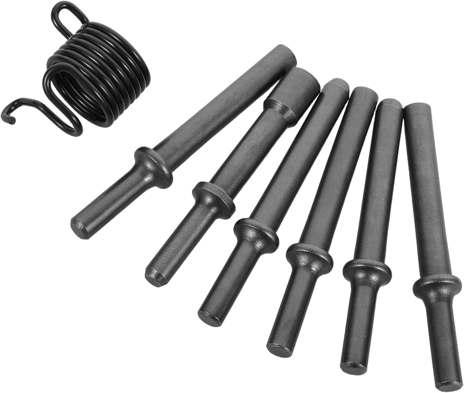 Air Hammer Rivet Bit Set with Spring, Steel, M3 M4 M5 M6 M8