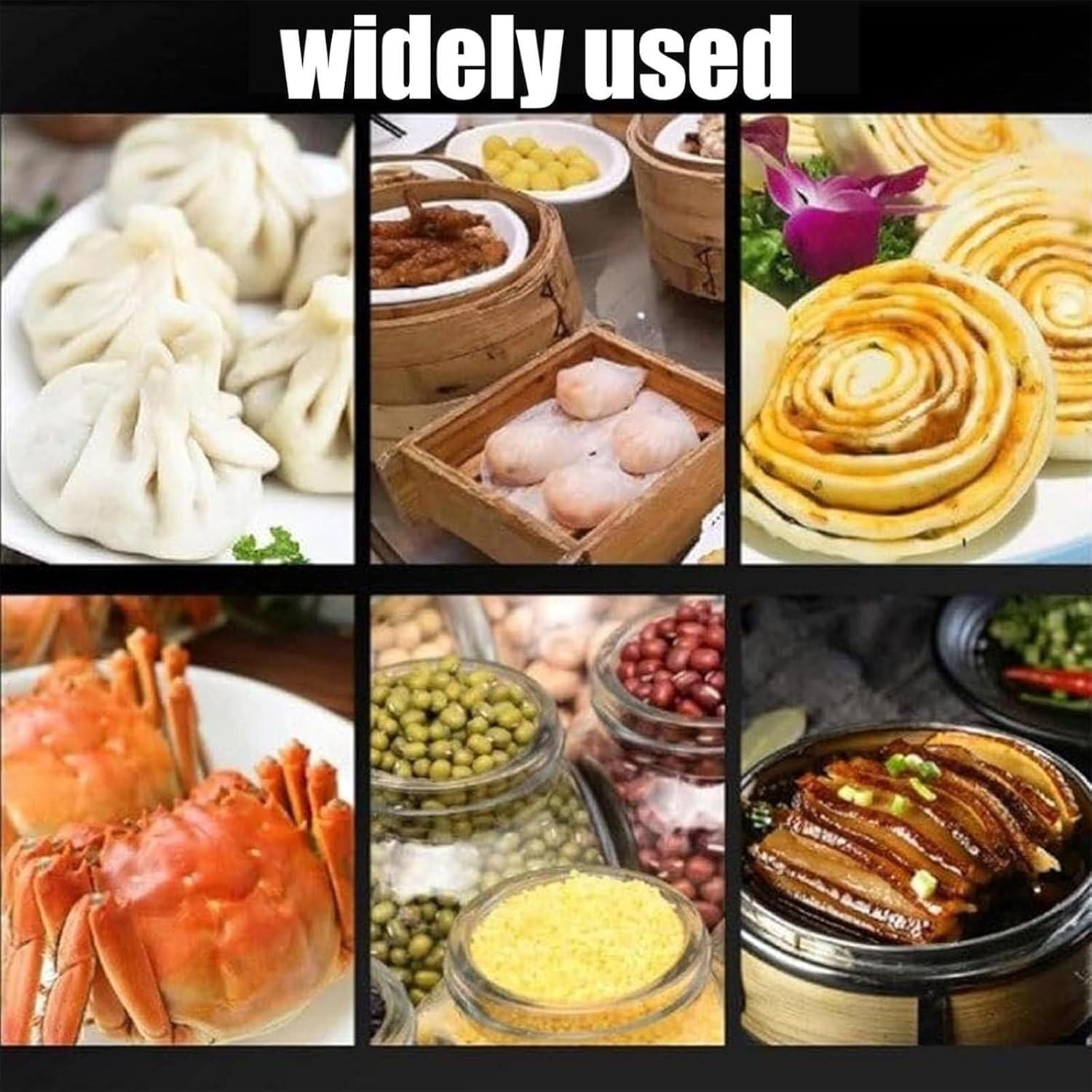 Commercial Steamer, Breakfast Heating Steam Cabinet Table Steamer, Stainless Steel Food Steamer with Knob Temperature Control