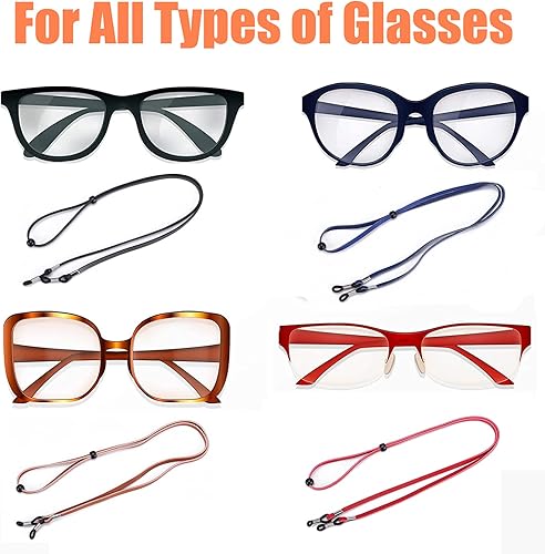 Miniatura 4 de Correas para gafas,Retenedores ajustables para gafas,Antideslizante Cadenas de gafas Lanyard Sport Sunglass Retainer Holder Strap