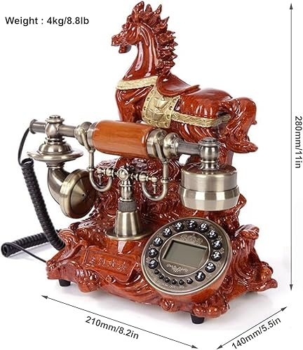 Miniatura 2 de TelPal 1960 - Sistema de decoración de teléfono con cable, estilo antiguo de cerámica