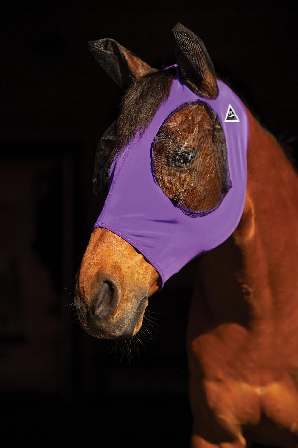 Professional's Choice Comfort-Fit Fly Mask | Smooth, Stretchy Material | Mesh Around the Eyes and Ears Allows for Clear Vision and Keeps Flies and Bugs Away