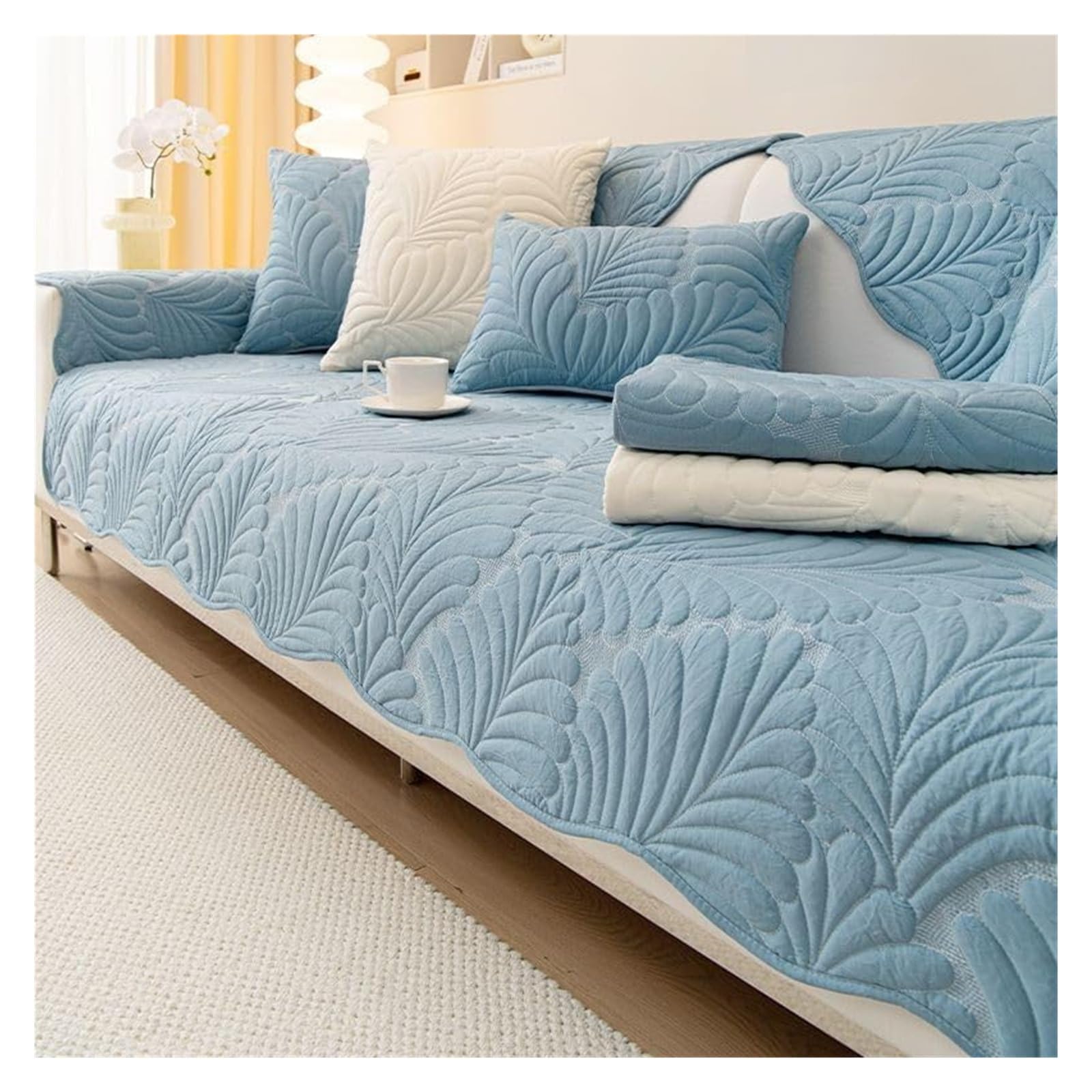 Housse de canapé universelle pour rénover un angle usé ou taché 90x240 cm