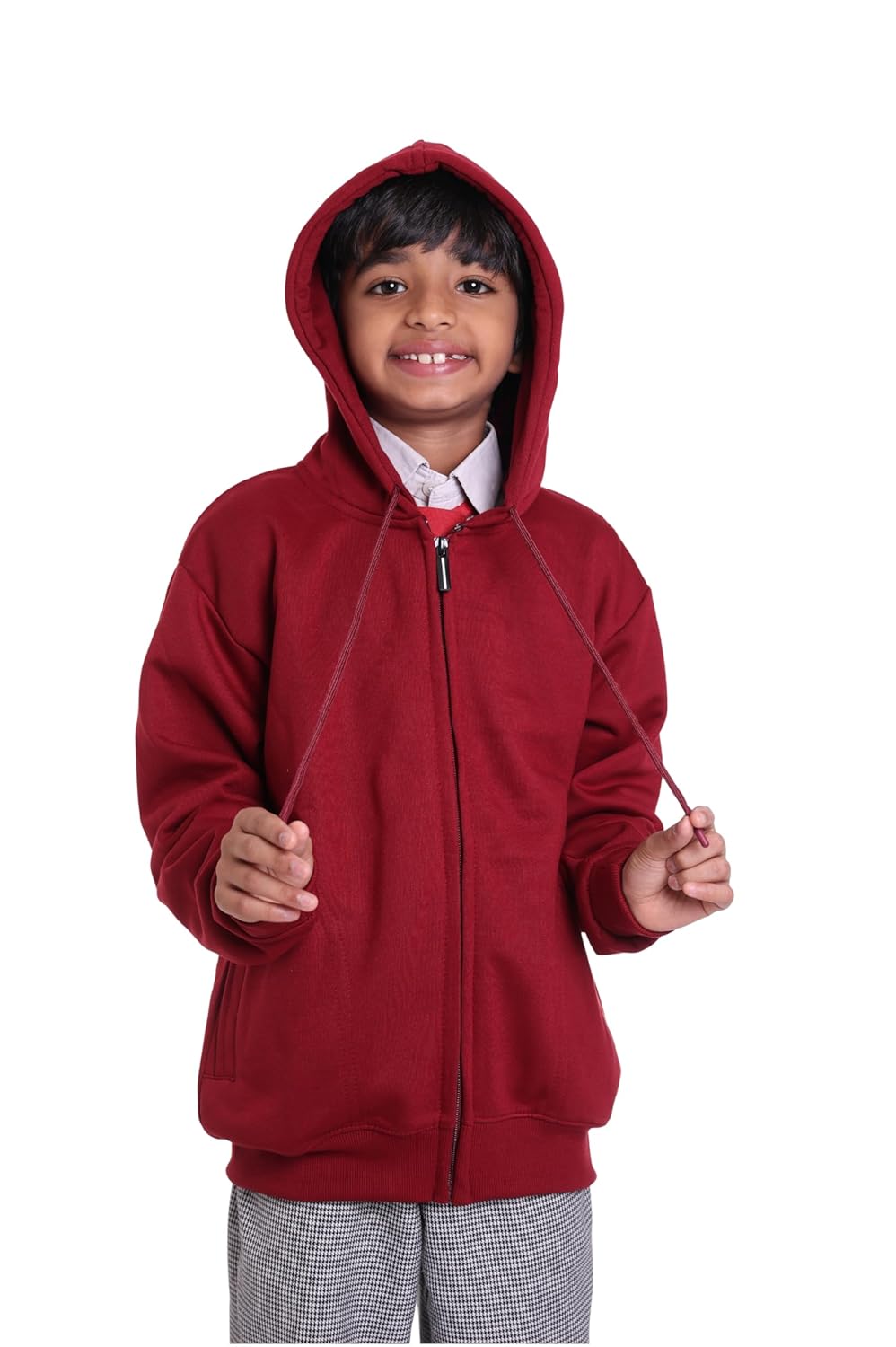 Unisex Kids Hoodie Jacket – Zipper Sweatshirt, Comfortable Melton
