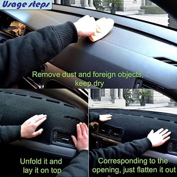 Fit for BAIC EC180 EC200 EC220 RHD Dashboard Protector Cover pad with Non Slip sunshield Function of Decorative Accessories