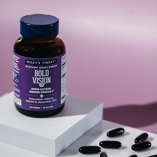 Miniatura 5 de Wiley's Finest Wild Alaskan Fish Oil Bold Vision - Suplemento de salud ocular de aceite de pescado con luteína, zeaxantina, arándano, omega-7,