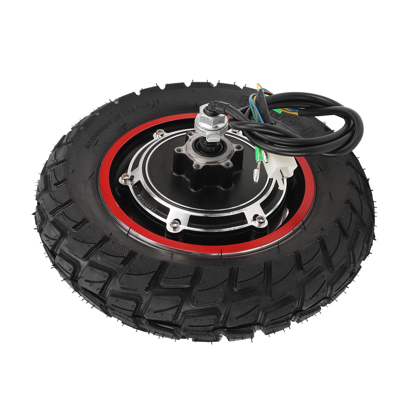 Hub Motor with Inflatable Tire, 10 Inch 48V 800W Electric Scooter Hub Motor Rear Wheel Drive 250 to 1000RPM Off Road Brushless Hubs Motors
