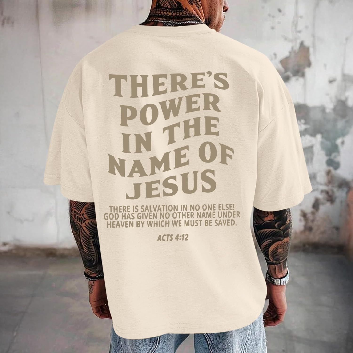 Christian Shirts for Men Jesus Saves Shirt Religious Faith Tshirt Inspirational Bible Verse Graphic Tee Tops - Image 5