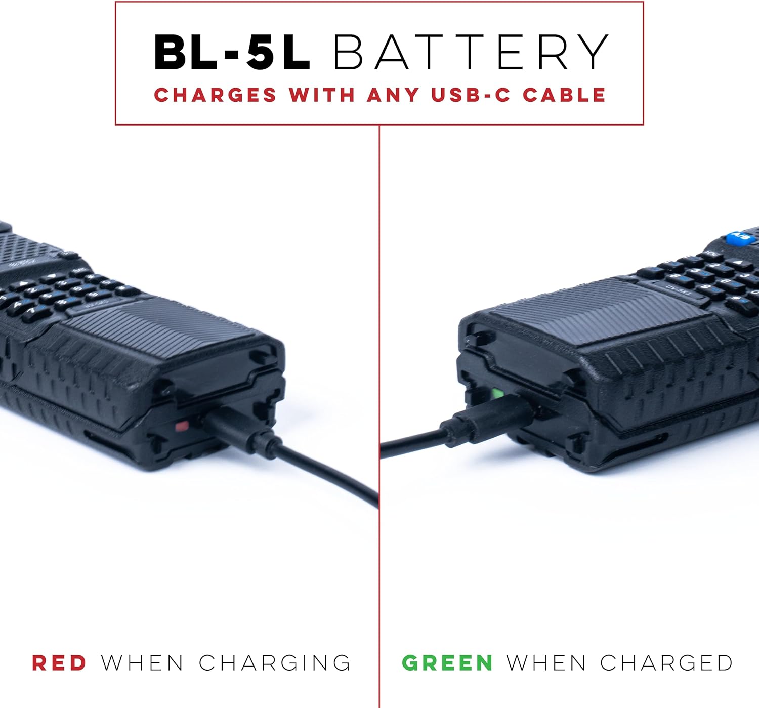 BaoFeng, BTECH BL-5L 3800mAh Li-ion Battery Pack, High Capacity Extended Battery for UV-5X3, BF-F8HP, and UV-5R Radios (BL-5 BaoFeng Battery Series) - Image 2