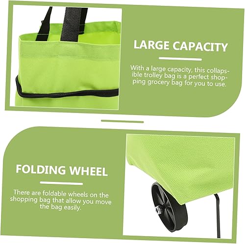 Miniatura 6 de Bolsa de lavandería plegable con ruedas grandes reutilizables para necesidades diarias Versátil