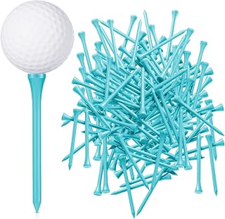 Jenaai 200 Pcs Golf Tees Bamboo Golf Tees Professional Golf Tees Bulk for Women Golf Club Accessories